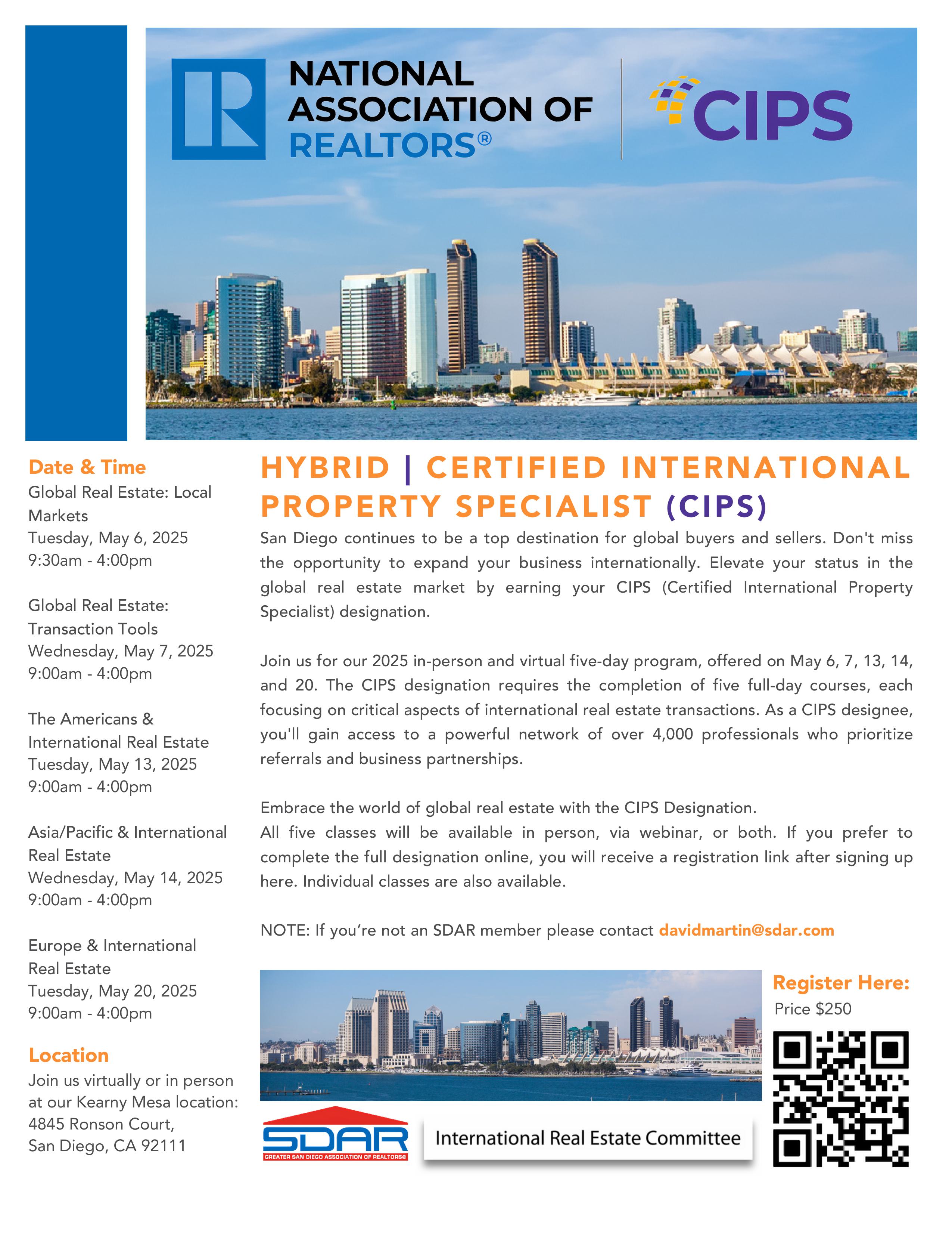 Hybrid | Certified International Property Specialist (CIPS)